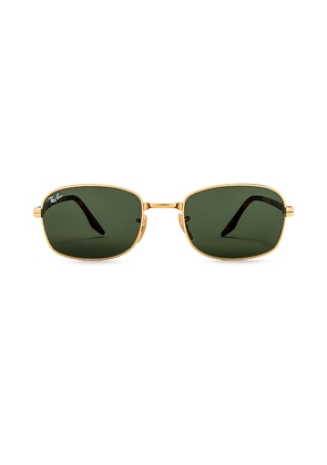 Ray-Ban Rectangle in Metallic Gold.