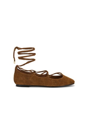 Madewell Greta Lace Up Flat in Brown. Size 5.5. Also in 6, 6.5, 7, 7.5, 8, 8.5, 9, 9.5, 10.