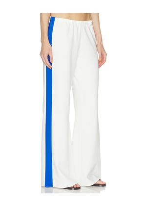 La Ligne Side Stripe Colby in Ivory,Royal. Size XXS. Also in XS, S, M, L, XL.