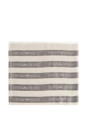 Emporio Armani striped scarf - Neutrals