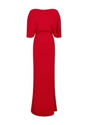 16Arlington Dona cape-sleeve maxi dress - Red