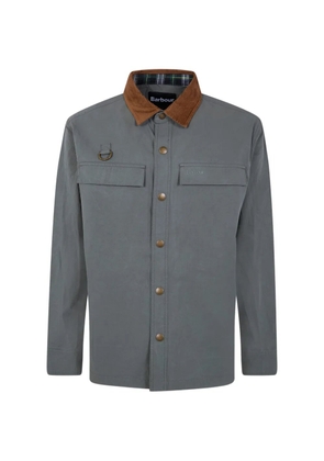 Barbour corduroy-collar shirt jacket - Green