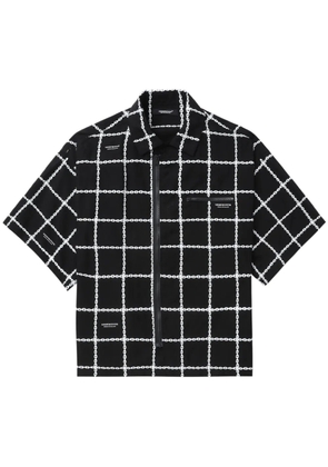 Undercover graphic-print zip-up shirt - Black