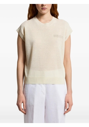 Peserico pocket knitted top - Yellow