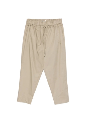 PSOPHIA drawstring cropped trousers - Neutrals