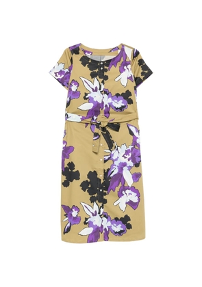 PSOPHIA floral tie-waist dress - Neutrals