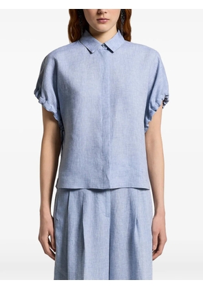 Peserico ruched-detail shirt - Blue
