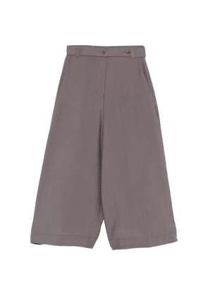 VIRGINIA BIZZI Lizza cropped trousers - Grey
