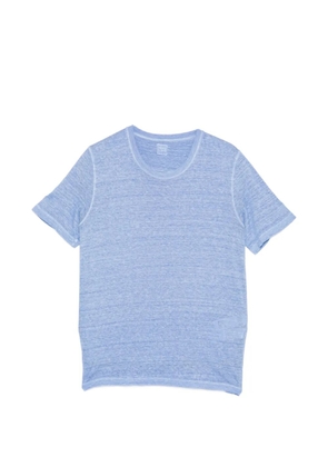 120% Lino linen crew-neck T-shirt - Blue
