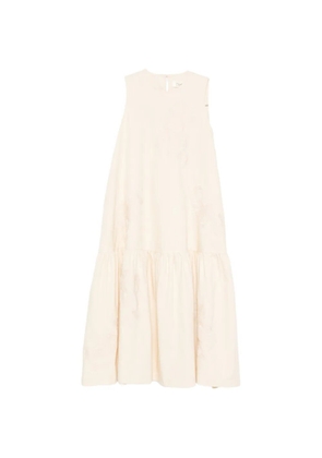 PSOPHIA floral sleeveless dress - Neutrals