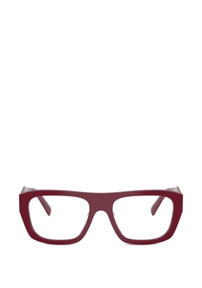 Prada Eyewear geometric-frame glasses - Red