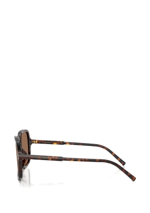 Dolce & Gabbana Eyewear oversized-frame sunglasses - Brown