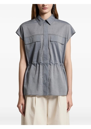 Peserico drawstring shirt - Blue