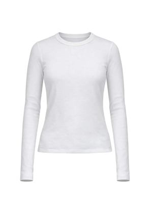 Velvet long sleeves knitwear - White