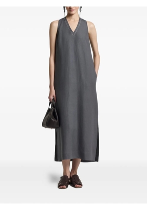 Peserico V-neck asymmetric dress - Blue