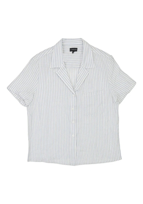 Callipygian striped shirt - White