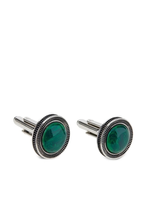 Roberto Cavalli stone-embellished cufflinks - Green