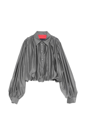 VIRGINIA BIZZI balloon-sleeve blouse - Grey