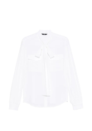 7 For All Mankind tie-neck blouse - White