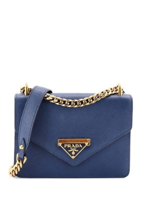 Prada Pre-Owned Envelope Flap Chain Shoulder bag Saffiano Leather Small crossbody bag - Blue