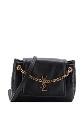 Saint Laurent Pre-Owned Nolita Satchel Quilted Leather Mini crossbody bag - Black