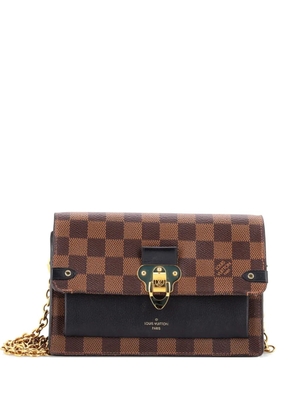 Louis Vuitton Pre-Owned Vavin Chain Wallet NM Damier with Leather crossbody bag - Brown