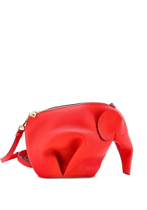 Loewe Pre-Owned Elephant Leather Mini crossbody bag - Red