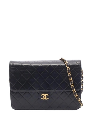 CHANEL Pre-Owned 1996-1997 CC Quilted Lambskin Flap Bag shoulder bag - Black