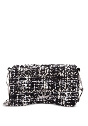 CHANEL Pre-Owned CC Chain Flap Bag Tweed and Sequins Small shoulder bag - Black