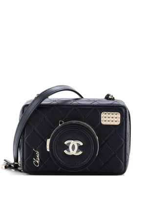 CHANEL Pre-Owned Coco Click Camera Bag Quilted Lambskin crossbody bag - Black