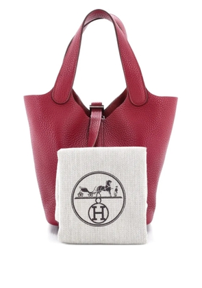 Hermès Pre-Owned Picotin Lock Bag Clemence PM bucket bag - Red