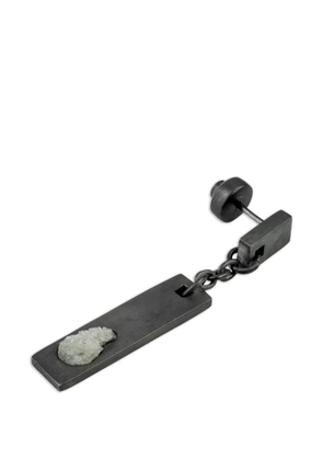 Parts of Four plate dangle earring - Black