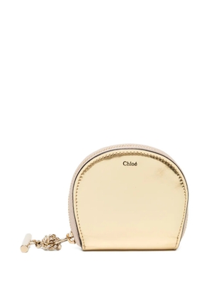 Chloé Pre-Owned metallic mirror coin purse - Gold