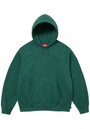 Supreme satin-appliqué hoodie - Green