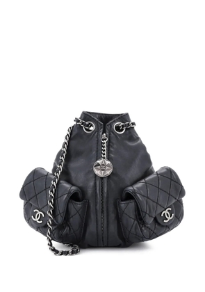 CHANEL Pre-Owned Is Back Leather Mini backpack - Black