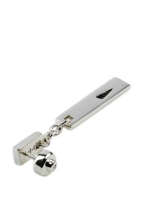 Parts of Four plate dangle earring - Silver