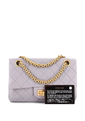 CHANEL Pre-Owned Reissue 2.55 Flap Bag Quilted Aged Calfskin Mini crossbody bag - Grey