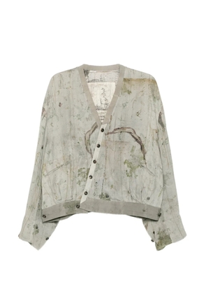 Ziggy Chen printed silk jacket - Grey