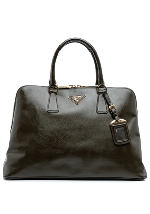 Prada Pre-Owned 2000-2025 Large Saffiano Vernice Promenade satchel - Green