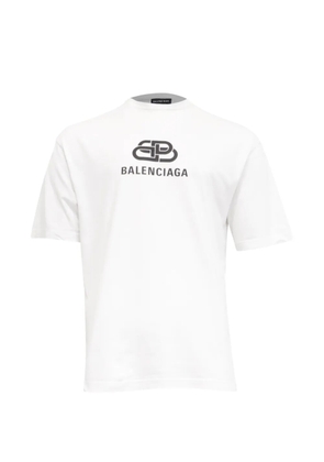 Balenciaga Pre-Owned logo-print cotton T-shirt - White