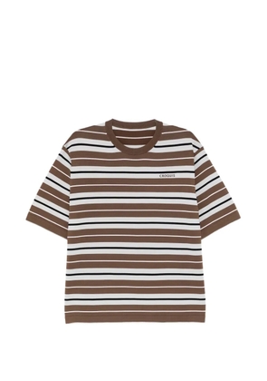 CROQUIS logo-embroidered T-shirt - Brown