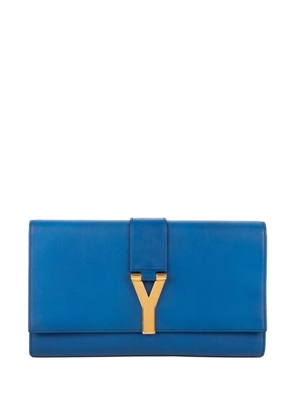 Saint Laurent Pre-Owned Ligne-Y clutch bag - Blue