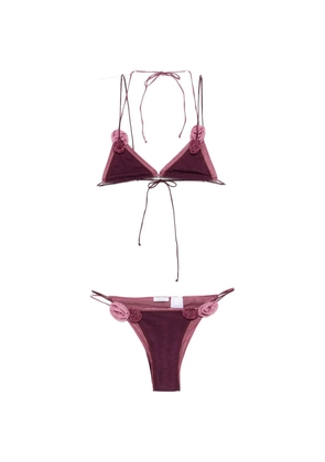 Oséree Doube Mesh Rose bikini - Purple