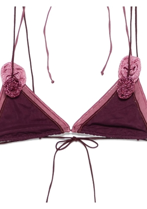Oséree Doube Mesh Rose bikini - Purple