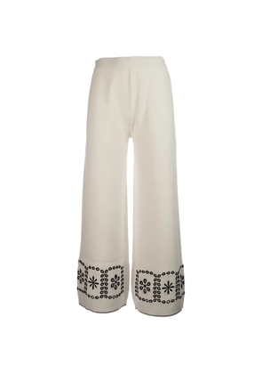 Paul Smith embroidered trousers - White