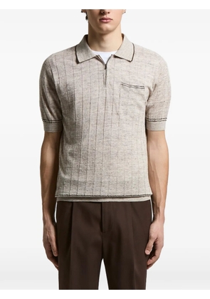 Peserico zip polo - Neutrals