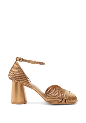 Sarah Chofakian Twiggy metallic sandals - Gold