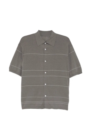 CROQUIS collared striped shirt - Grey