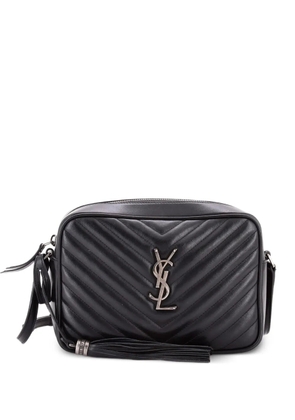 Saint Laurent Pre-Owned Lou Camera Bag Matelasse Chevron Leather Small crossbody bag - Black