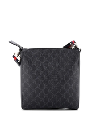 Gucci Pre-Owned Web Strap Front Zip Messenger Bag GG Coated Canvas Small crossbody bag - Black